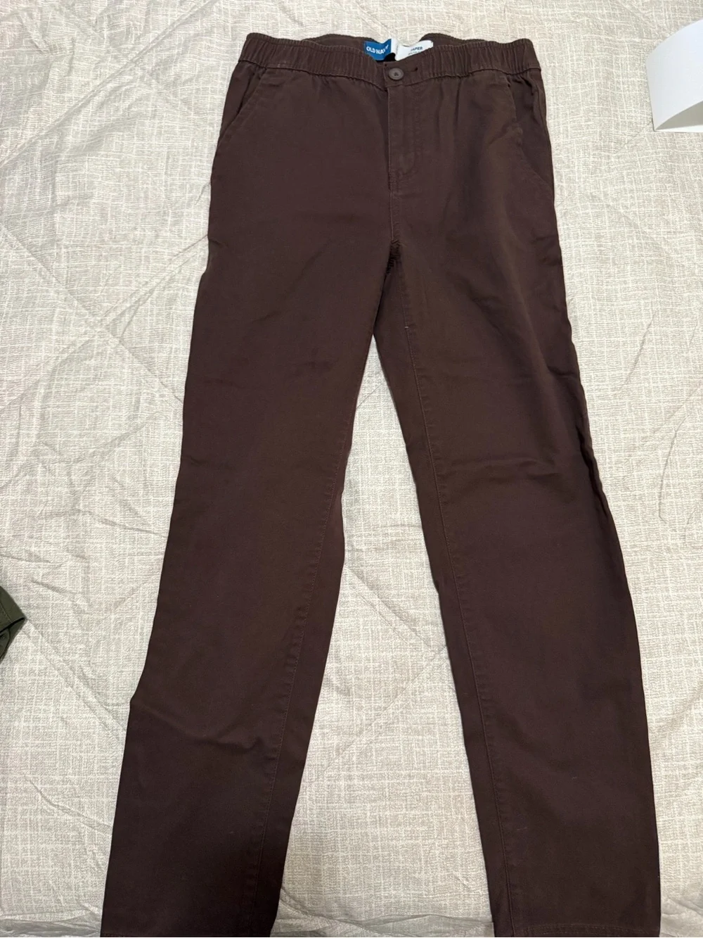 Old Navy Olive Green Tapered Elastic Waist Pants